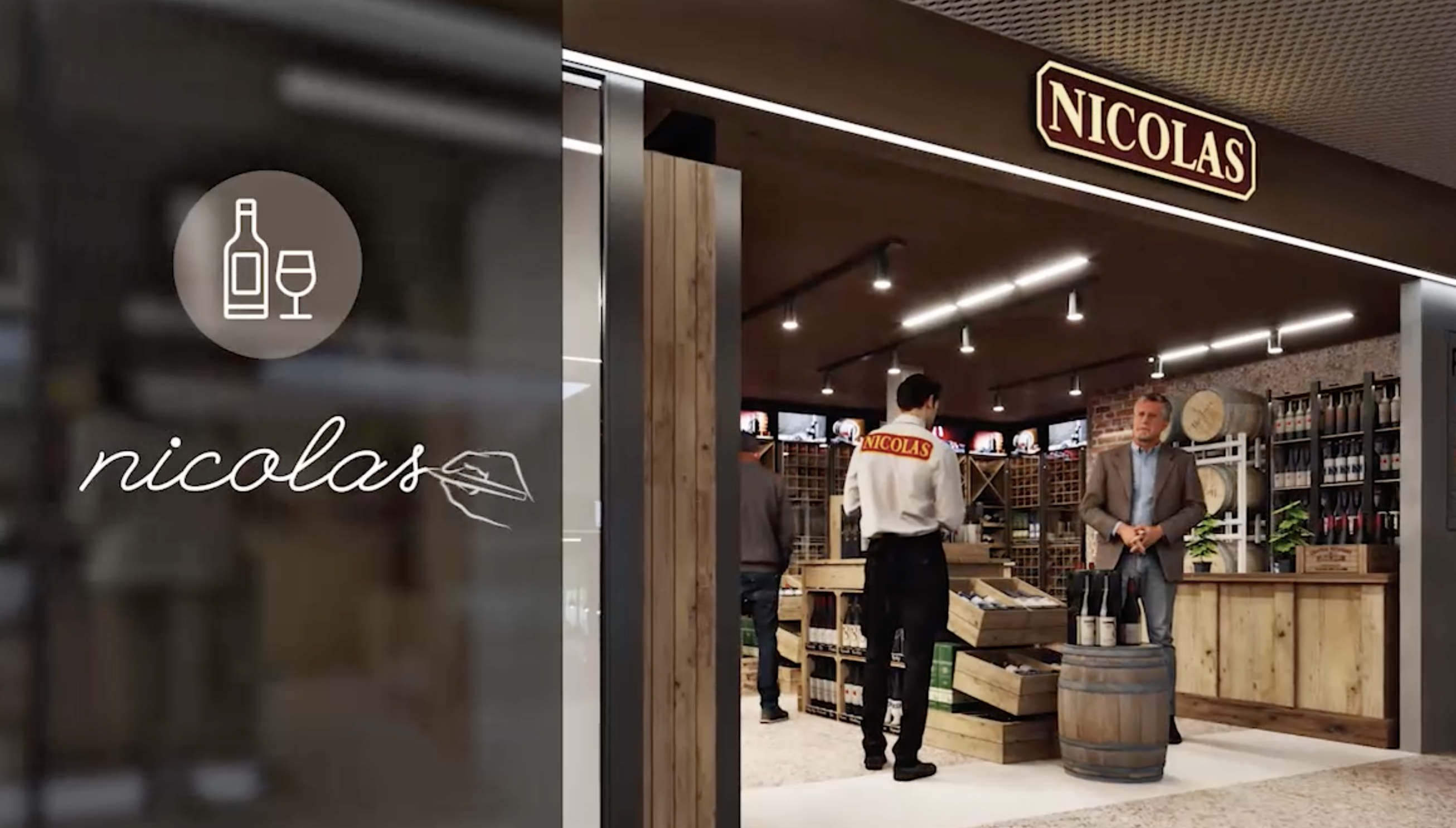 Virtual image of the new Nicolas store.