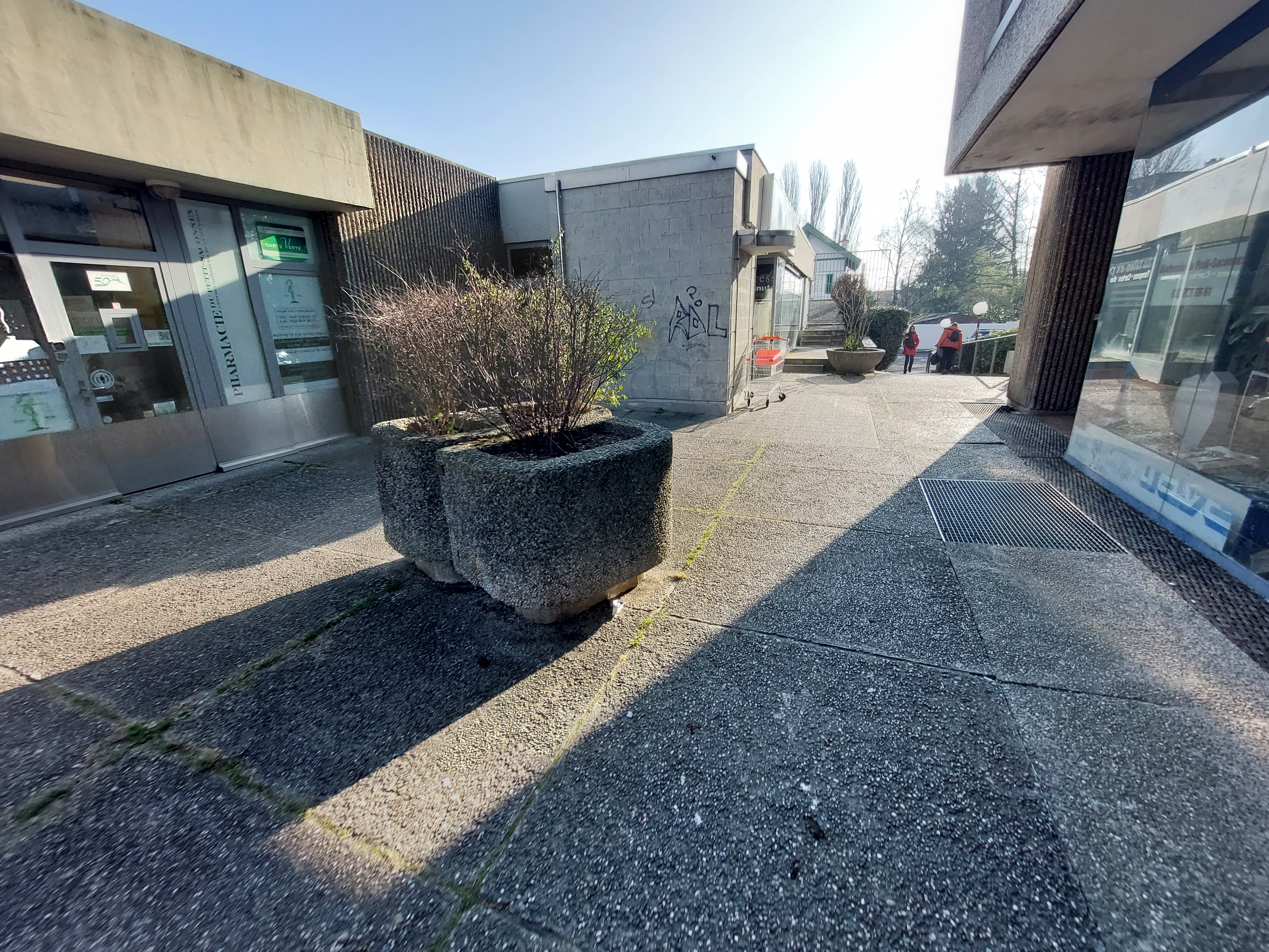 The south-facing terrace - before