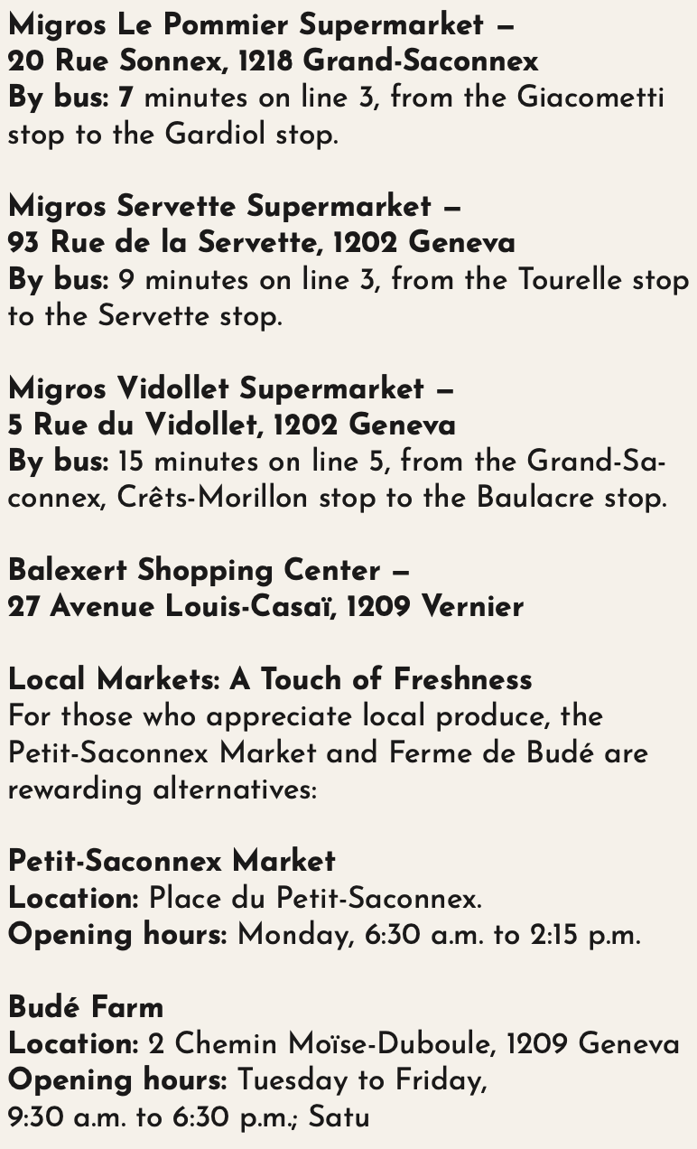 Migros alternatives