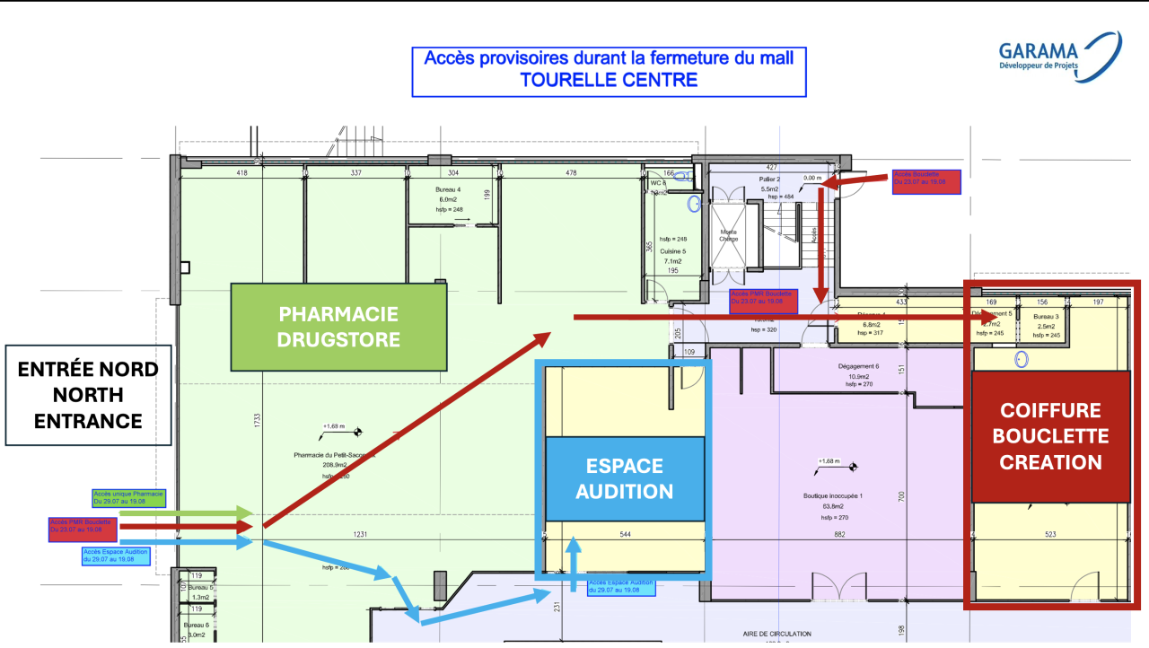 SITE INFORMATION: ACCESS TO CENTRE VIA DRUGSTORE 